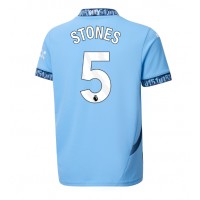 Maglia Calcio Manchester City John Stones #5 Prima Divisa 2024-25 Manica Corta